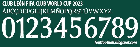 Font Vector Club León Fifa Club World Cup 2023 kit_0