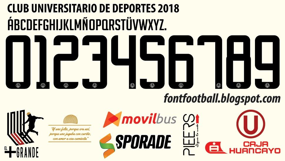 Font Vector Club Universitario de Deportes 2018 kit_0