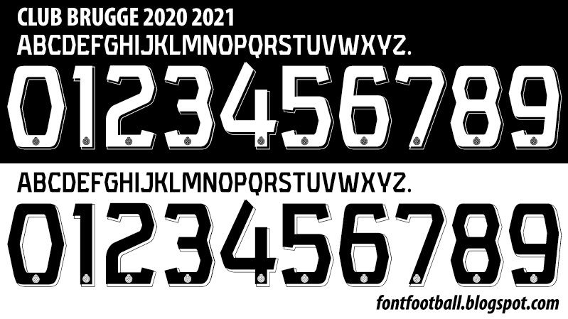 Font Vector Club Brugge 2020 2021 kit_0