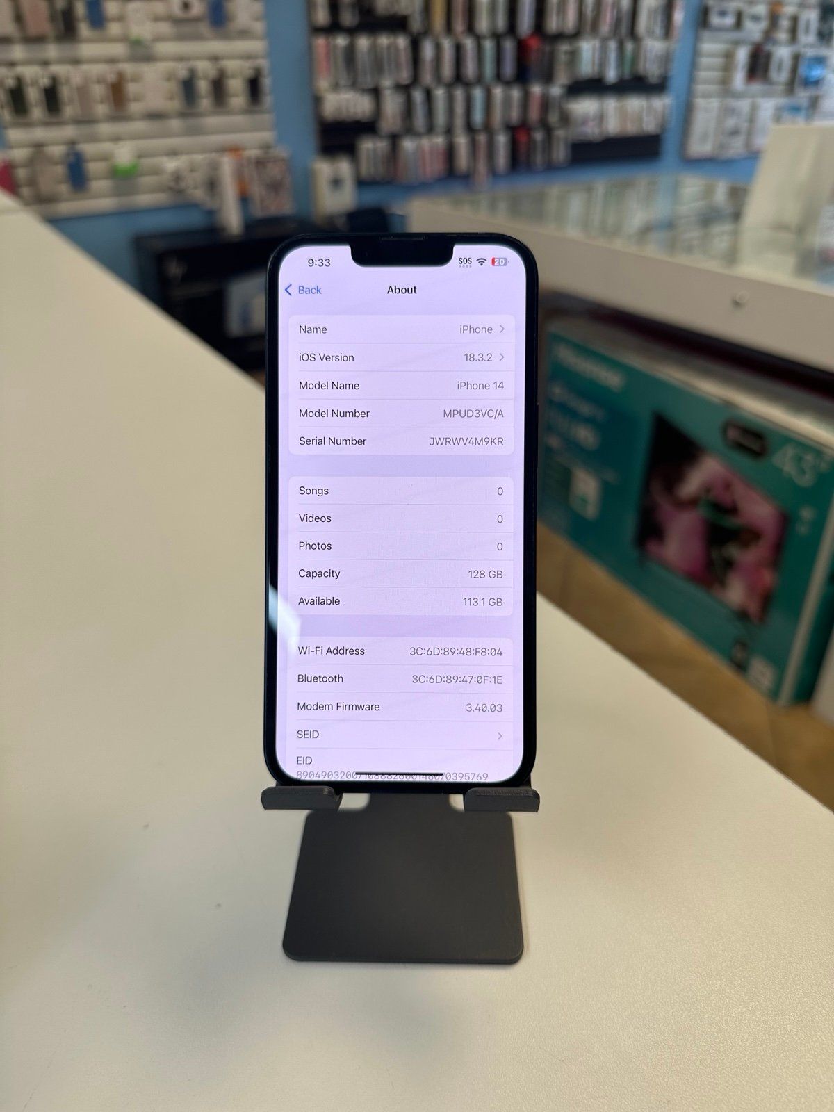 iPhone 14 Midnight 128 Unlocked Physical Sim & E-Sim_3