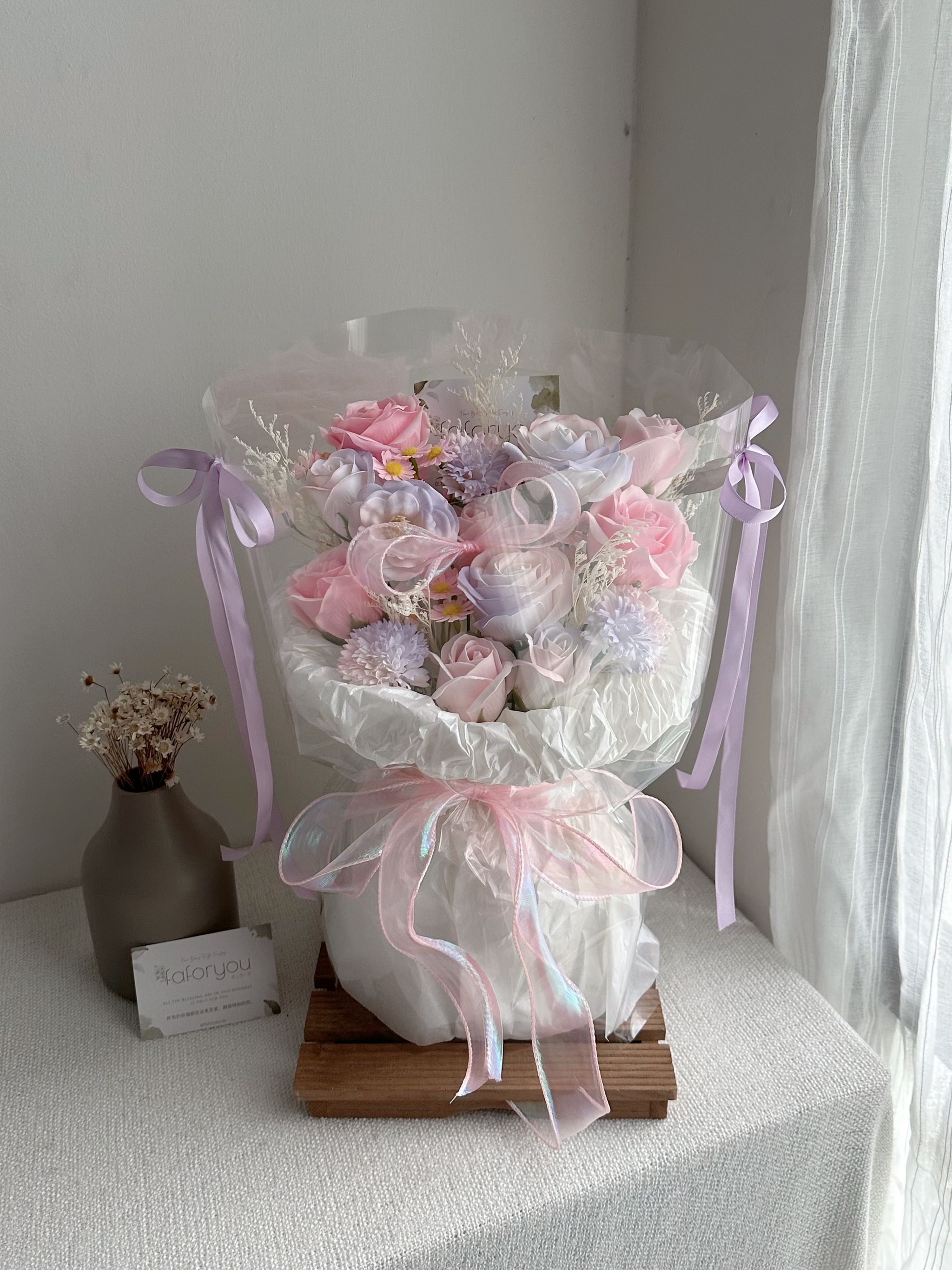 Money Soap Flower Bouquet 拉钱混搭香皂花束 _1