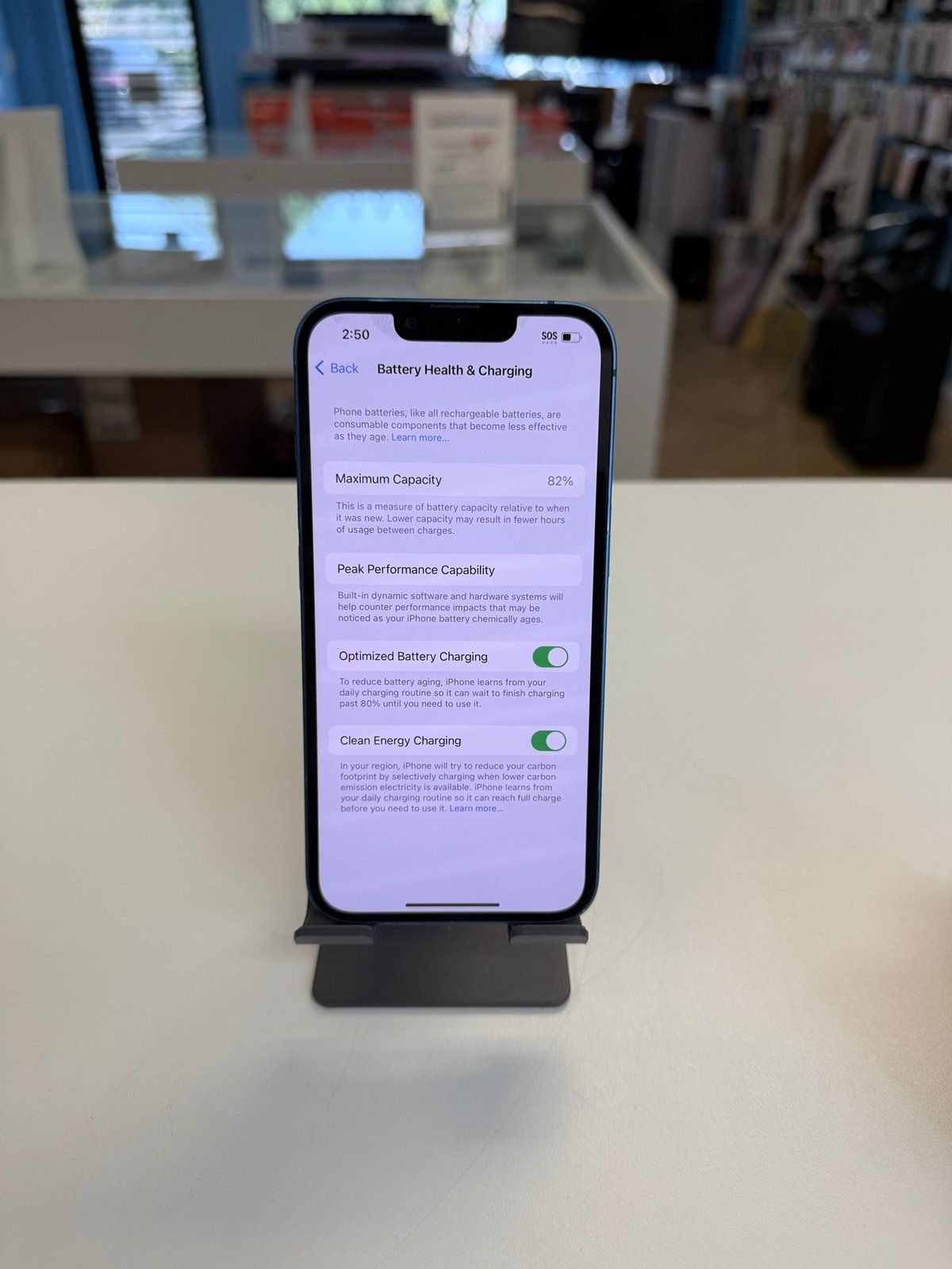 iPhone 13 Blue 128GB AT&T /Cricket/ H2O very good condition_3