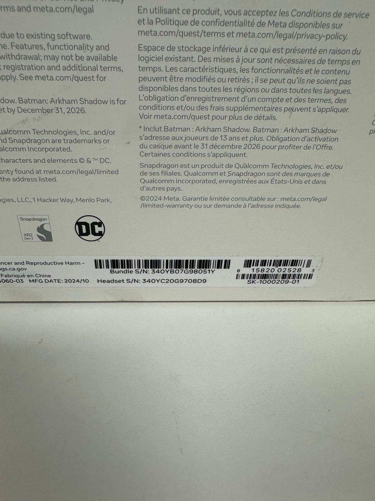 Meta quest 3S Newest like new_2