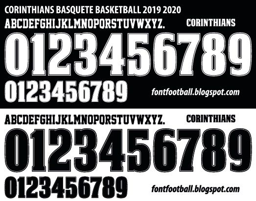 Font Vector Corinthians Basquete Basketball 2019 2020 kit_0