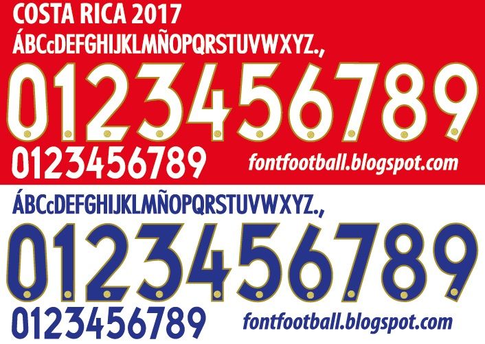 Font Vector Costa Rica 2017 kit_0