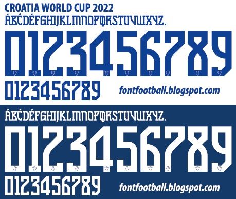 Font Vector Croatia World Cup 2022 kit_0
