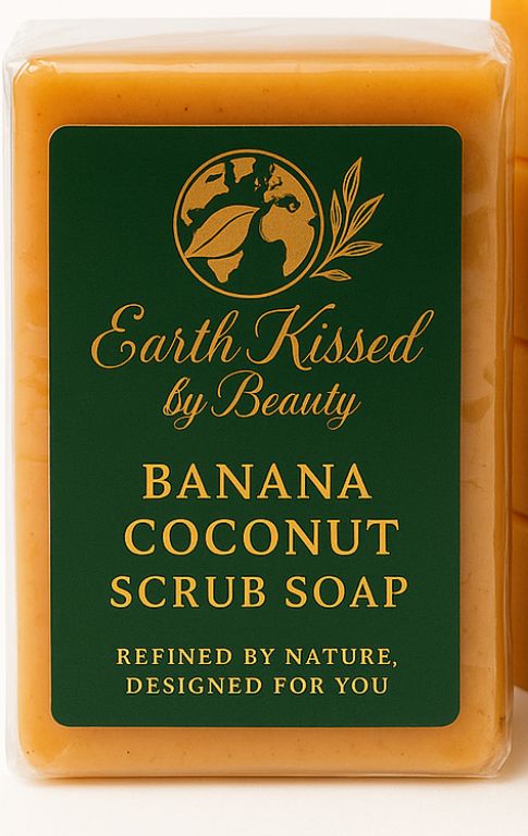 Earth Kissed by Beauty Banana Coconut  Scrub Soap BA_0