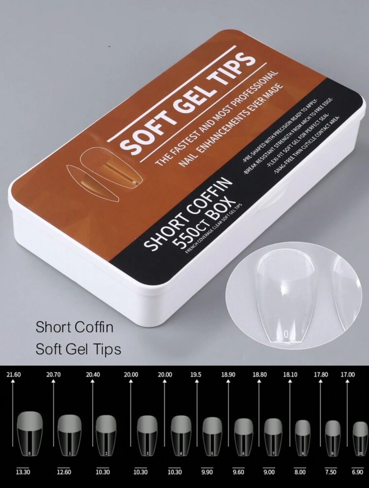 Soft gel tips 550 pcs_0