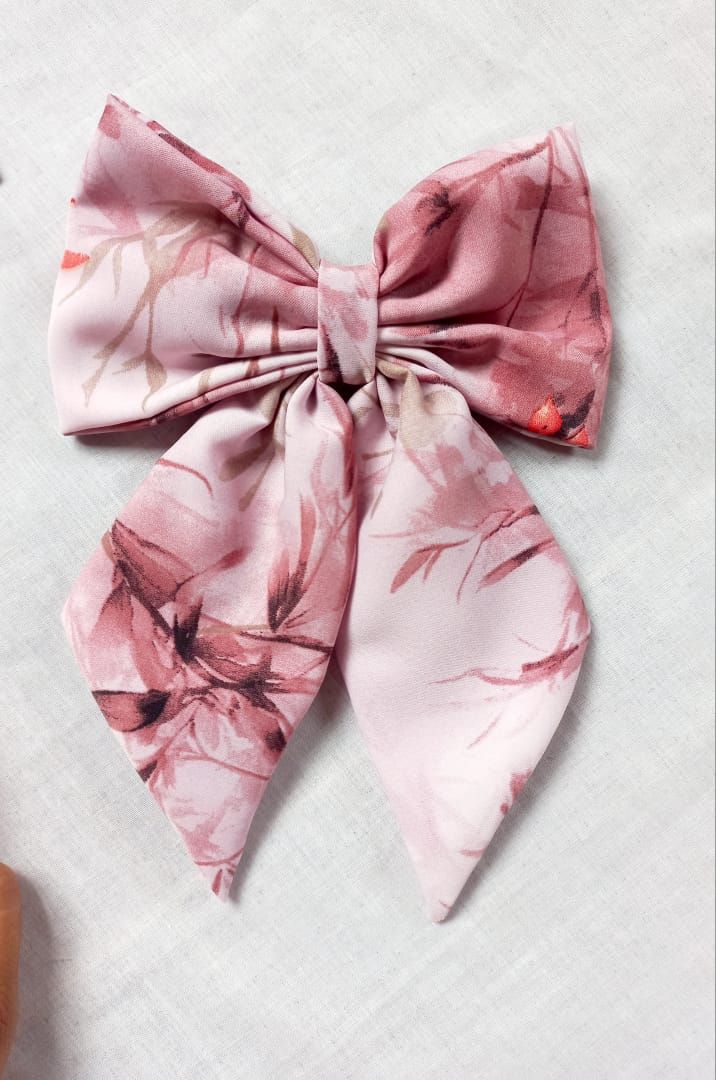 🎀 Twinkle Bow – Floral Cotton_4