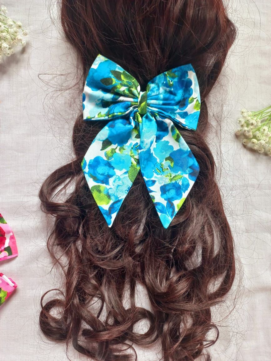 🎀 Twinkle Bow – Floral Cotton_7