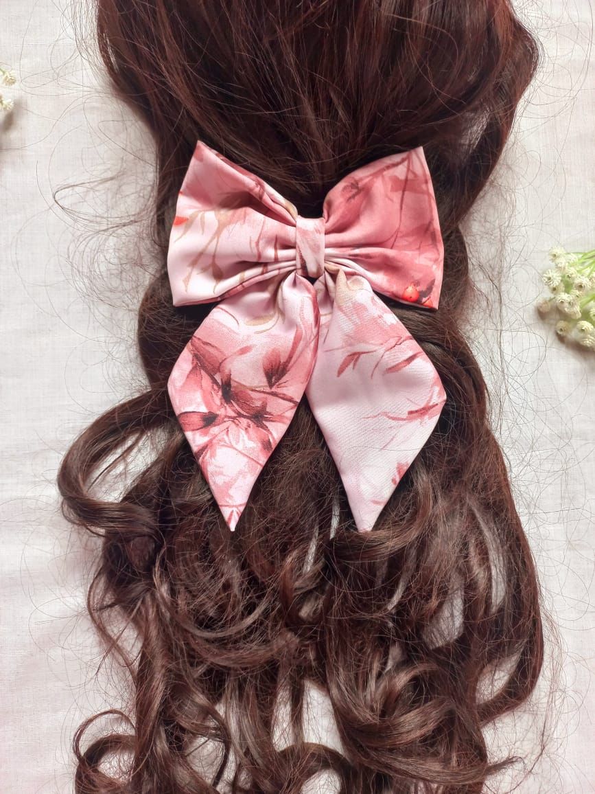 🎀 Twinkle Bow – Floral Cotton_6