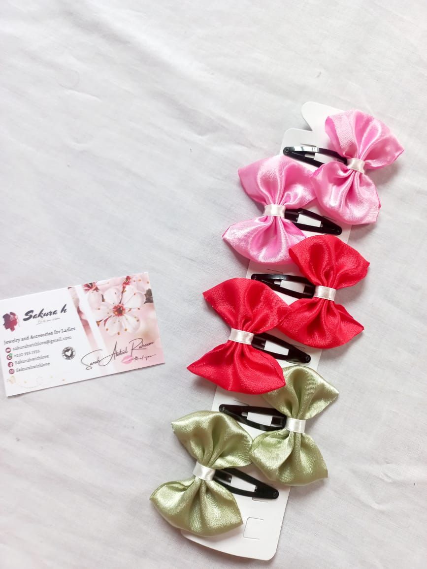 ✨ Satin Simple Tic Tac Bows _6