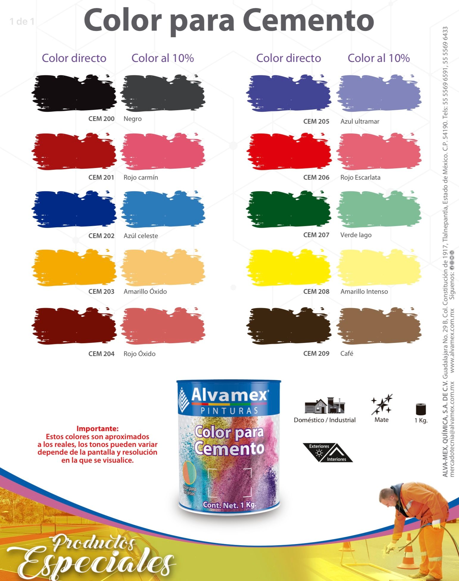 Color para cemento CEM200 Pinturama Kg_1