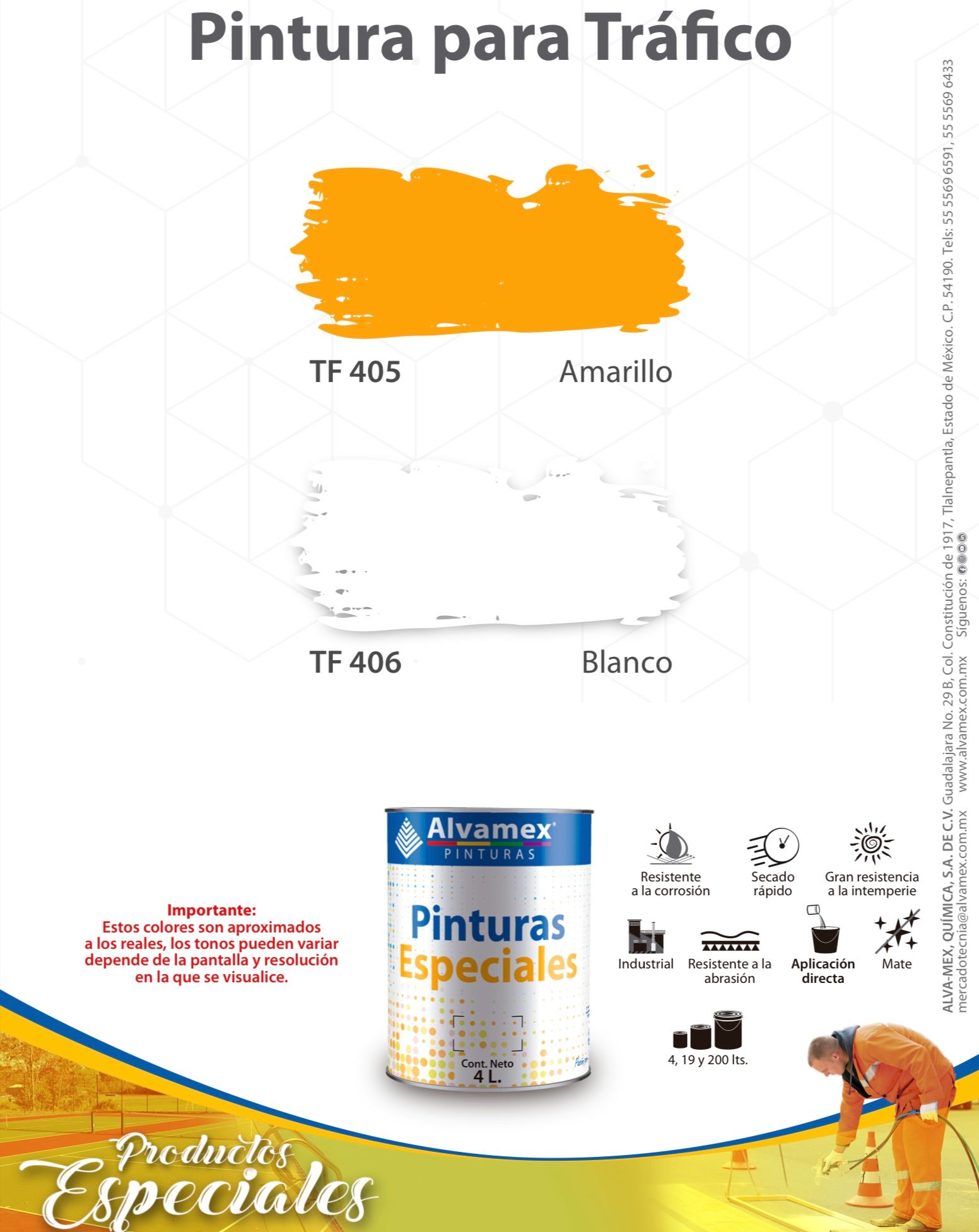 Pintura de tráfico TF400 Pinturama 19 Lt_1