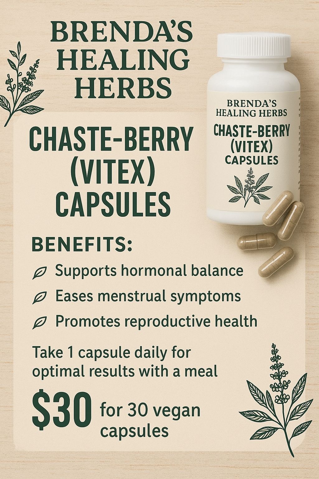 Chaste Berry ( Vitex) Capsules _1