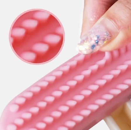 Silicone Soft Tip Massage/Deshedding Slicker Brush_4