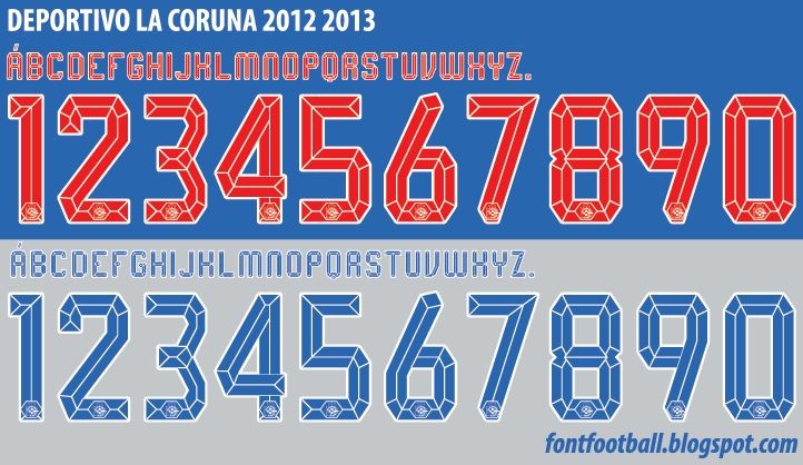 Font Vector Deportivo La Coruna 2012 2013 kit_0