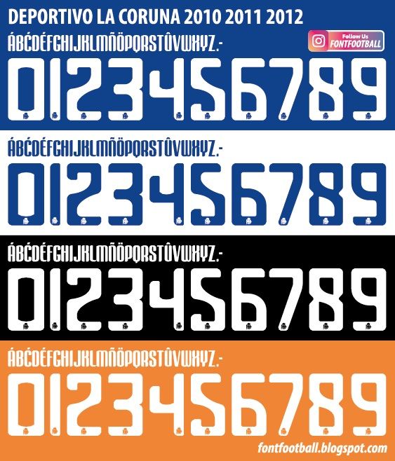 Font Vector Deportivo La Coruna 2010 2011 2012 kit_0