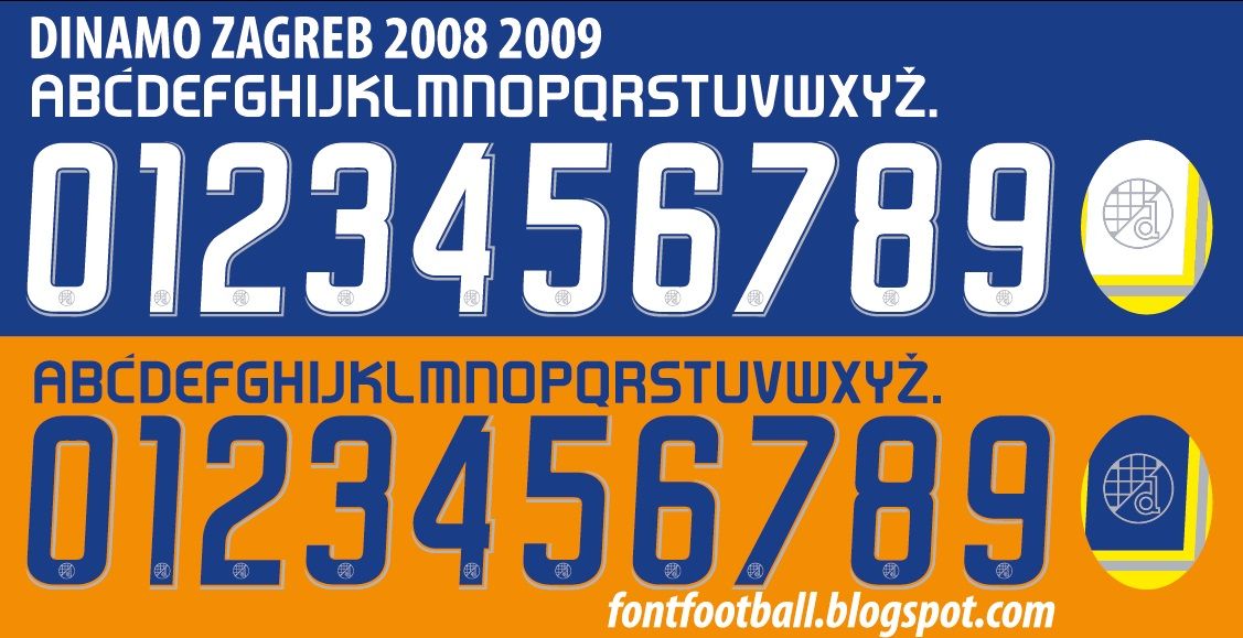 Font Vector Dinamo Zagreb 2008 2009 kit_0