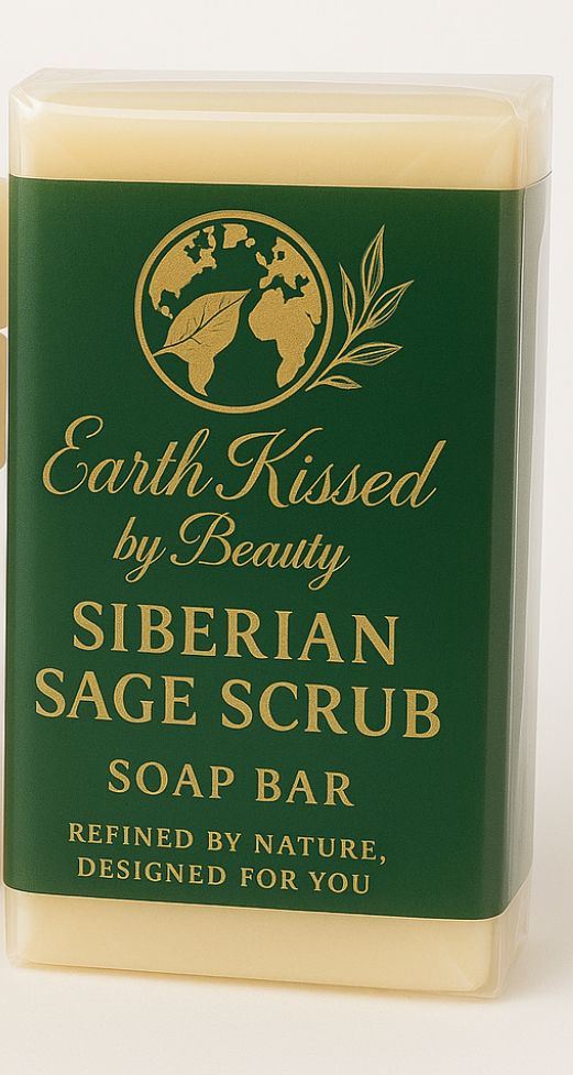 Earth Kissed by Beauty Siberian Sage Scrub Soap Bar BA _0