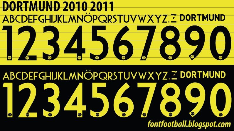 Font Vector Dortmund 2010 2011 kit_0