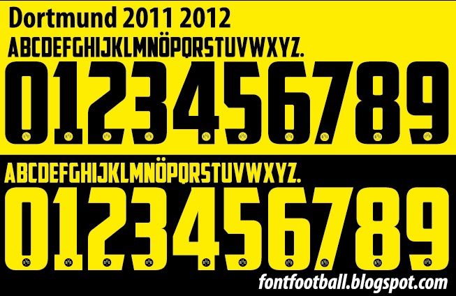 Font Vector Dortmund 2011 2012 kit_0