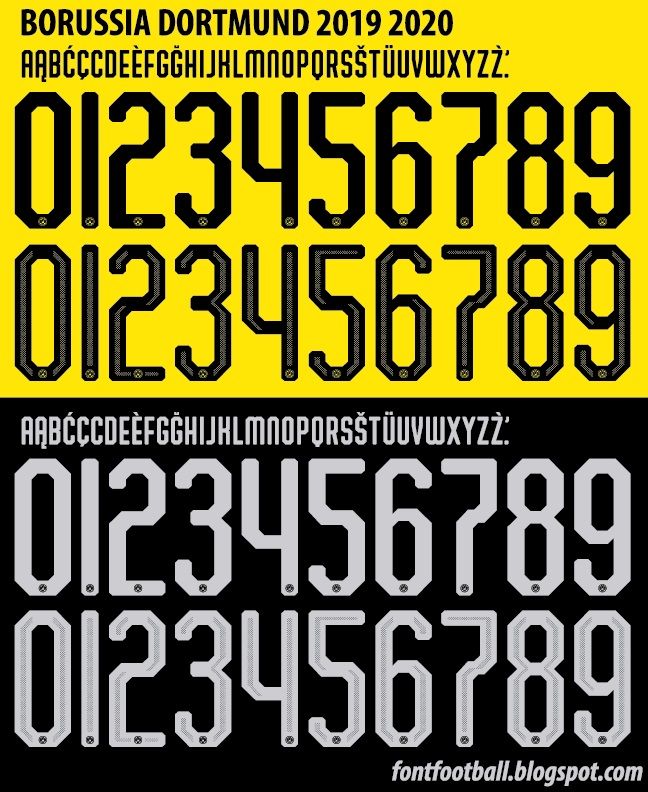 Font Vector Dortmund 2019 2020 kit_0