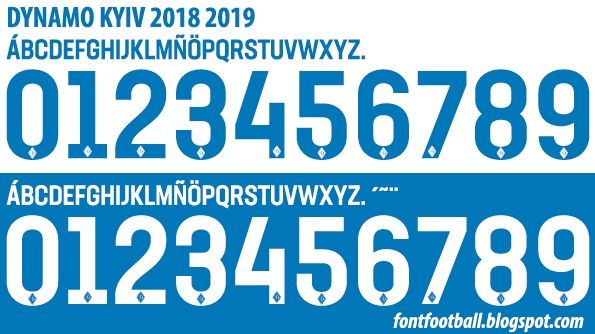 Font Vector Dynamo Kyiv 2018 2019 kit_0