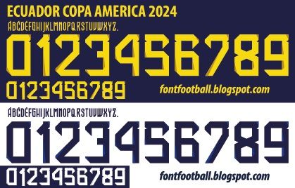 Font Vector Ecuador Copa America 2024 kit_0