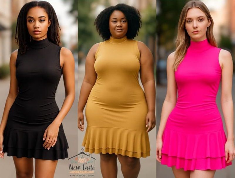 Poloneck Dresses - In Assorted Colours_0