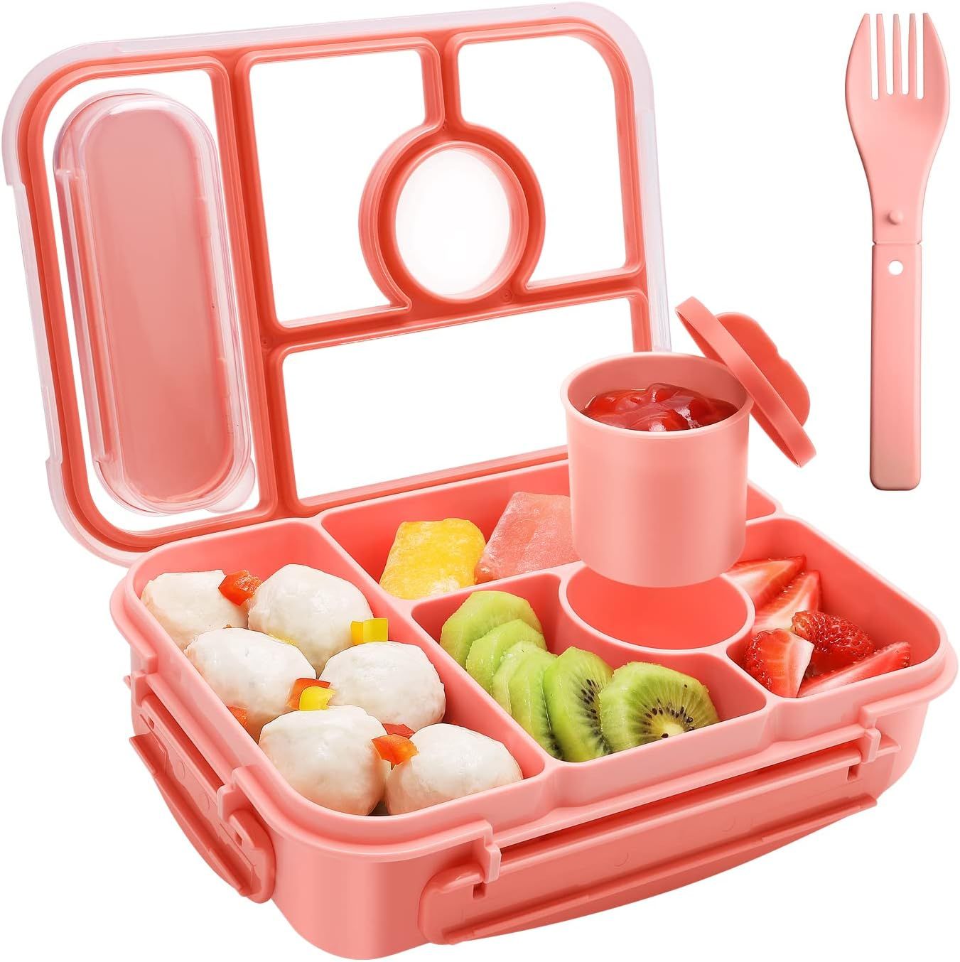 DEMIUE LONCHERA PARA NIÑOS TIPO BENTO DE 5 COMPARTIMIENTOS SURTIDAS_2