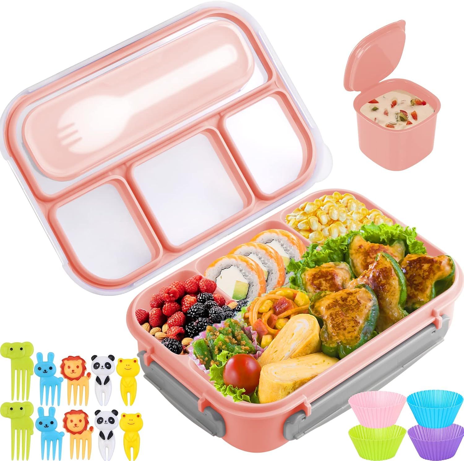 LONCHERA ESCOLAR BENTO CON COMPARTIMIENTOS Y ACCESORIOS_1
