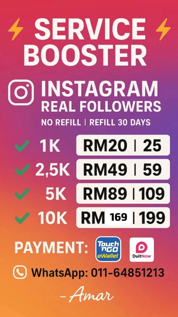 ⚡SERVICE BOOSTER ⚡ INSTAGRAM REAL FOLLOWERS _0