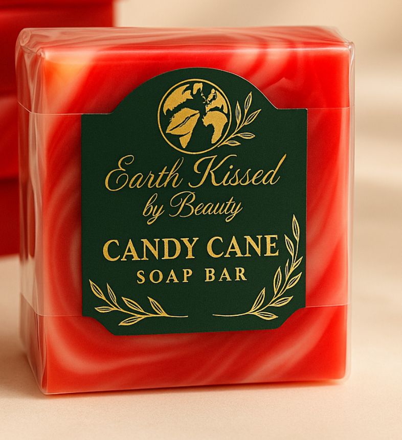 Earth Kissed by Beauty Candy Cane Soap Bar BA_0