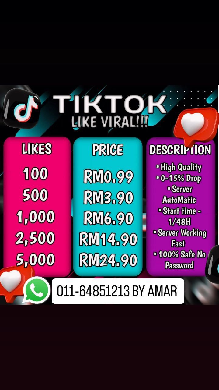 ⚡SERVICE BOOSTER⚡️ TIKTOK LIKE VIRAL!!_0