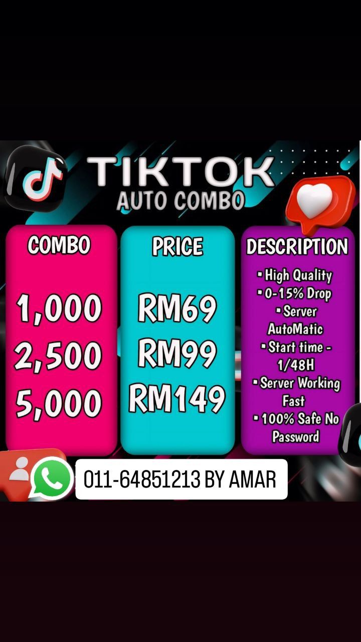 ⚡SERVICE BOOSTER ⚡TIKTOK AUTO COMBO_0