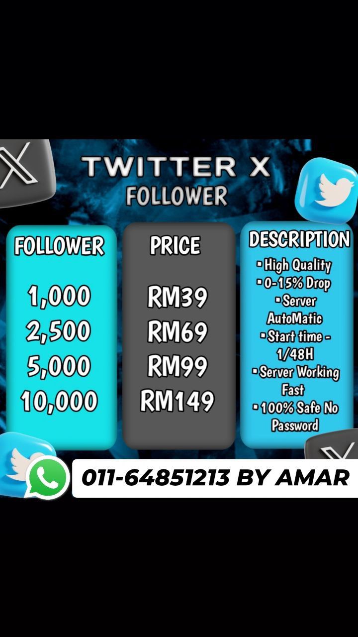 ⚡SERVICE BOOSTER⚡️ R TWITTER X FOLLOWER_0