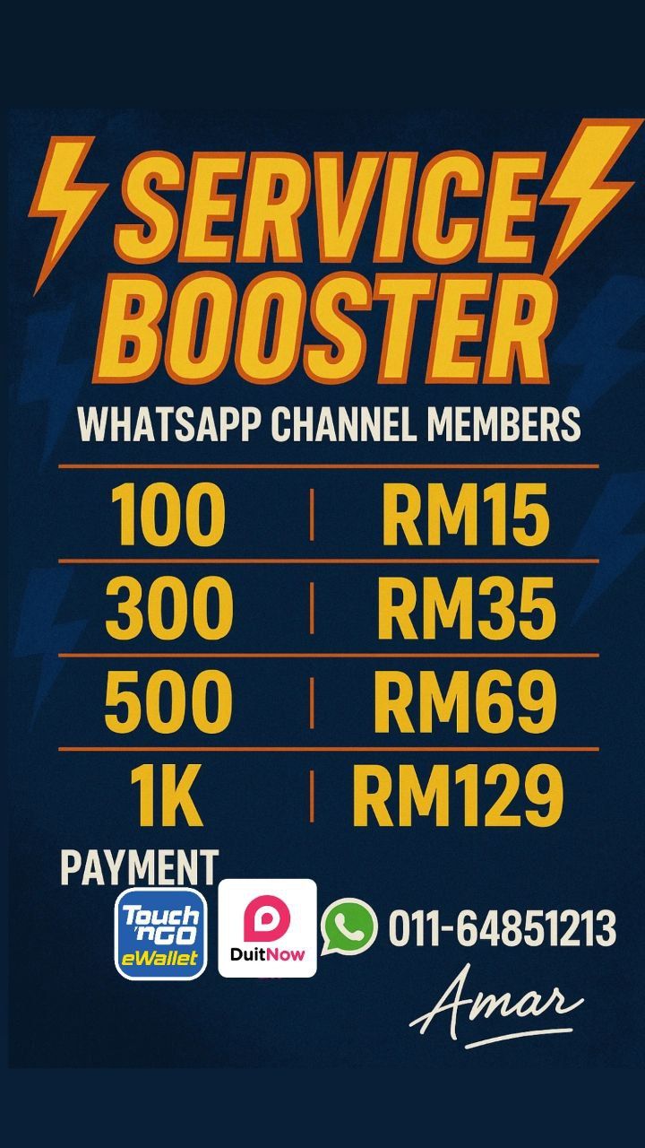 ⚡SERVICE BOOSTER⚡WHATSAPP CHANNEL MEMBERS_0