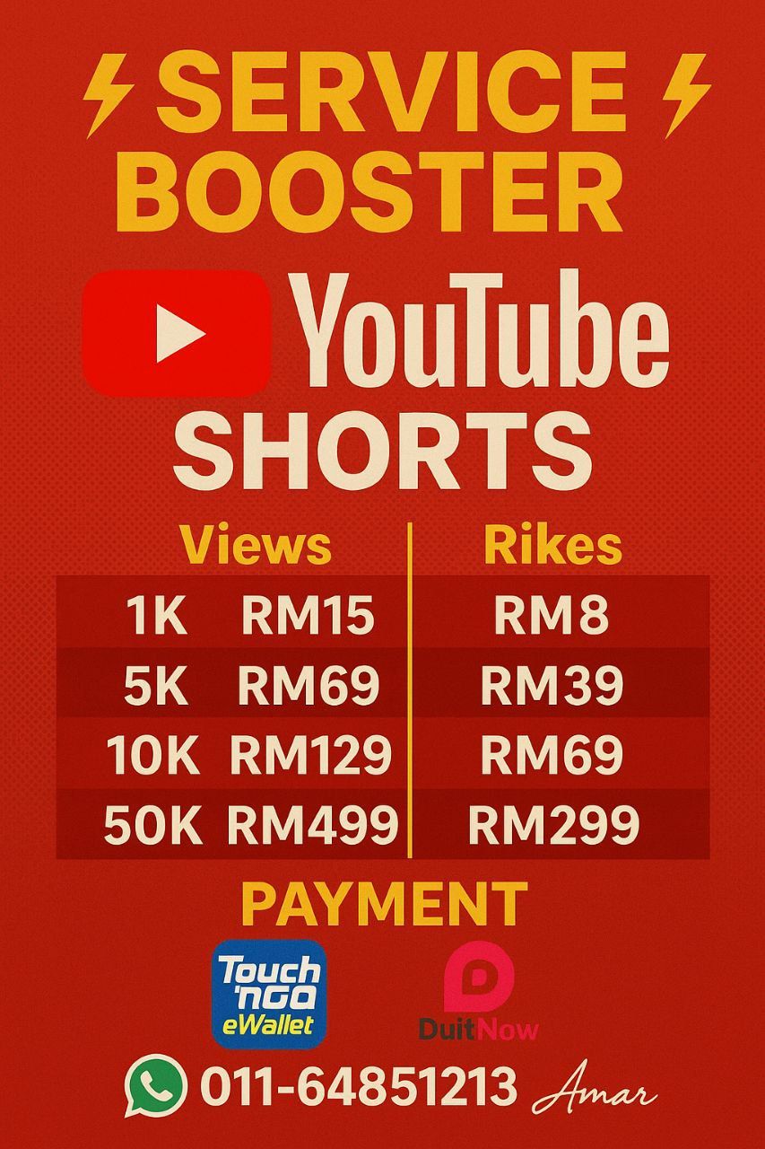 ⚡SERVICE BOOSTER ⚡YOUTUBE SHORTS VIEWS & LIKES_0