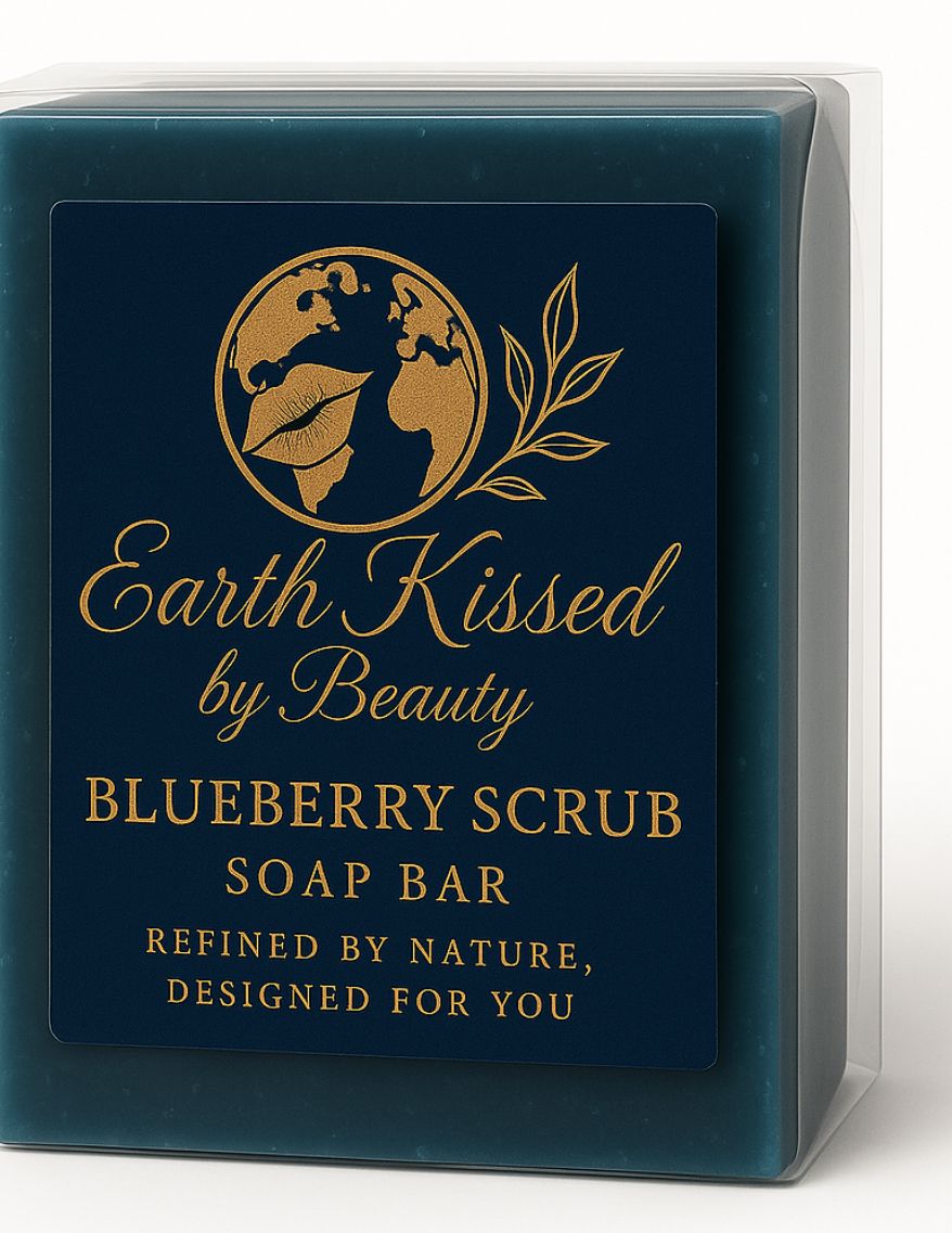 Earth Kissed by Beauty Blueberry Scrub Soap BA_0