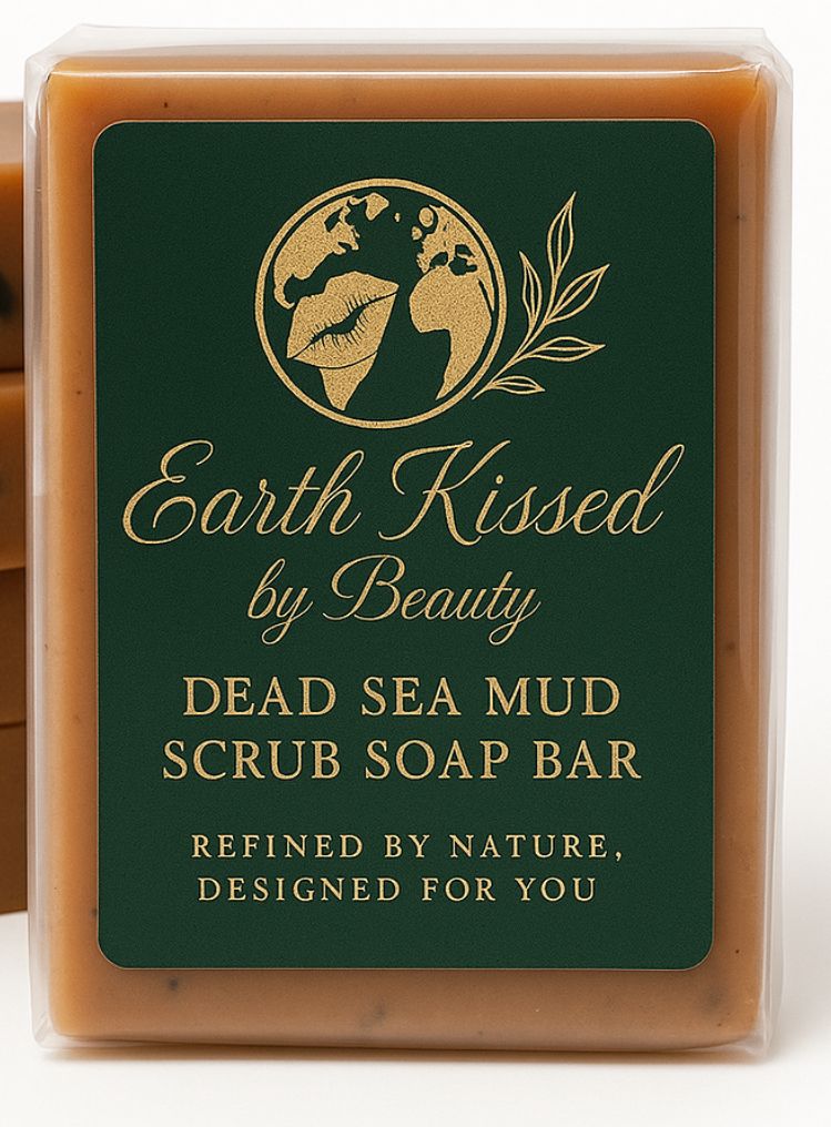 Earth Kissed by Beauty Dead Sea Mud Scrub Soap Bar BA_0