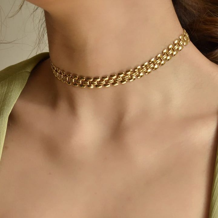 Collier chaîne cubaine pour hommes, collier chaîne cubaine en acier inoxydable de 7mm, chaîne cubaine de 50/55/60cm, collier Hip hop Rap_6