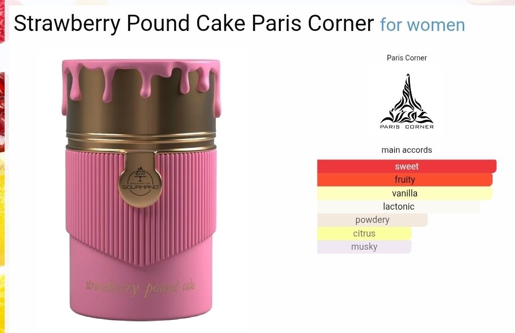 Strawberry Pound Cake Paris Corner - 100ML _1