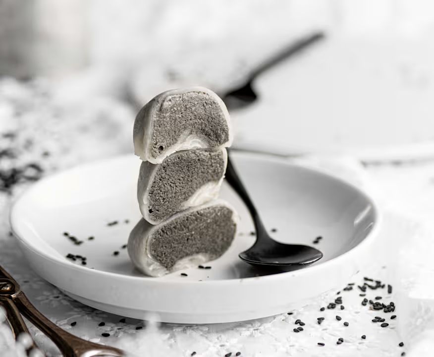 Black Sesame Cream Mochi 1 Pcs_0