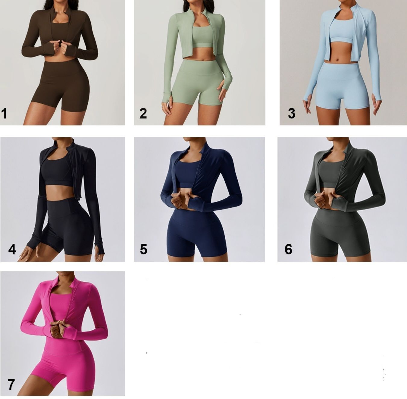 L - Yoga Fitness Suit 3 Piece Set_0