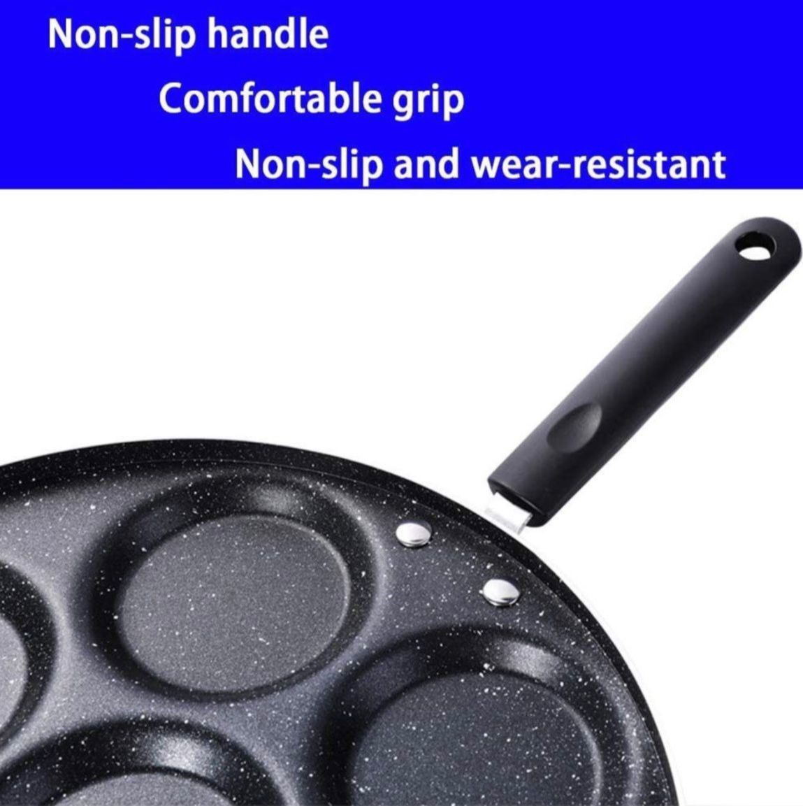 Convenient & Efficient 7 Round Hole Frying Pan_4