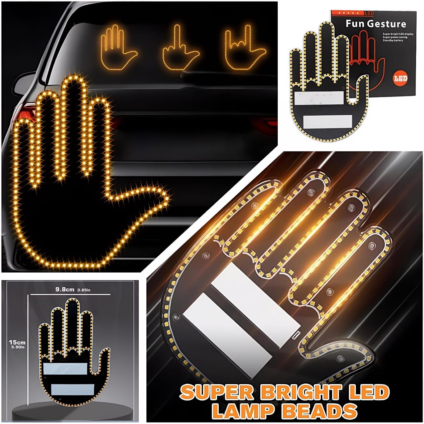 LED Hand Gesture Car Light_0