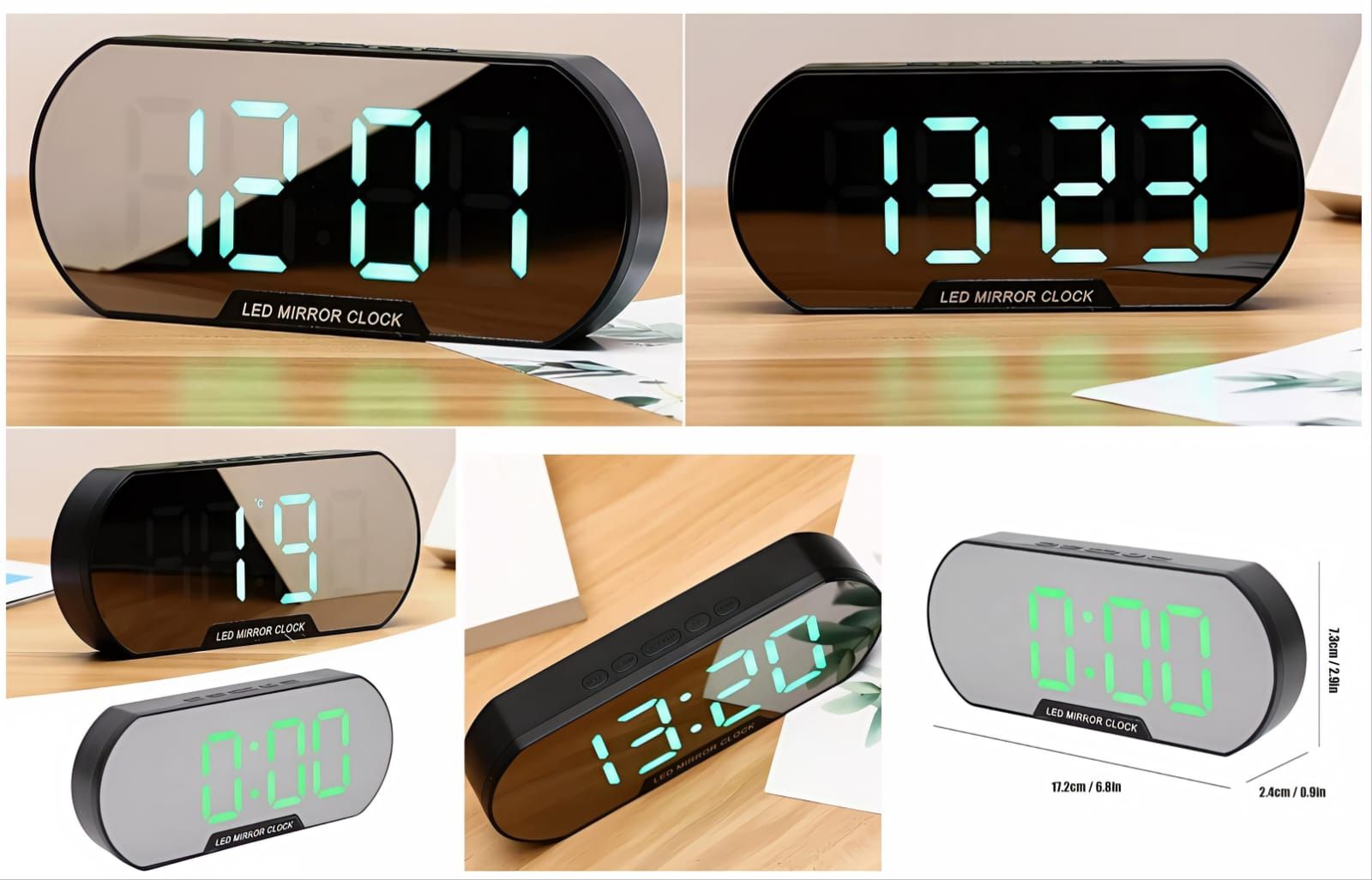 LED Mirror Clock_0