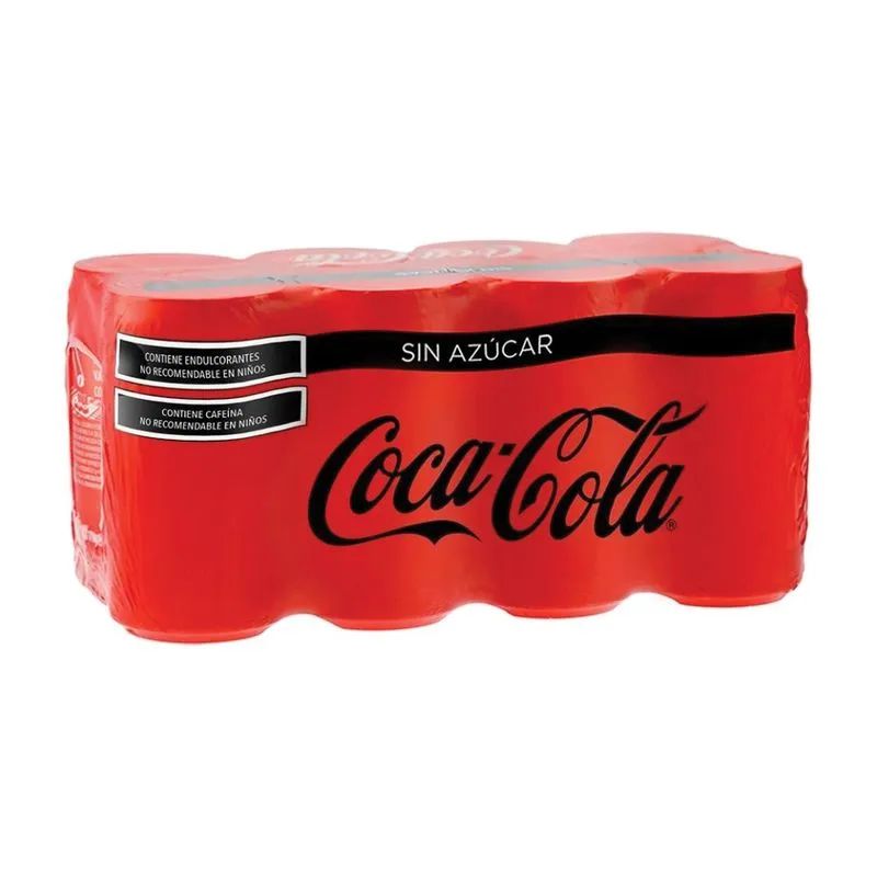 Soda Lata Sin Azucar Coca Cola 8.0 PA_0