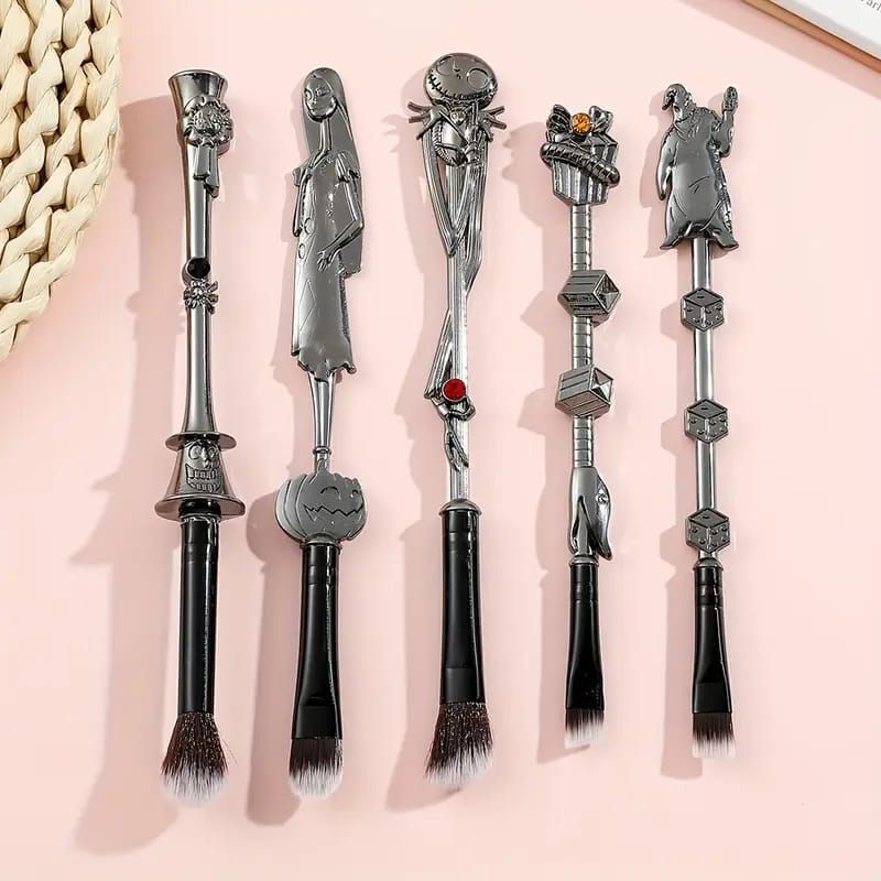 5 Set of The Nightmare Before Christmas Makeup Brush _0